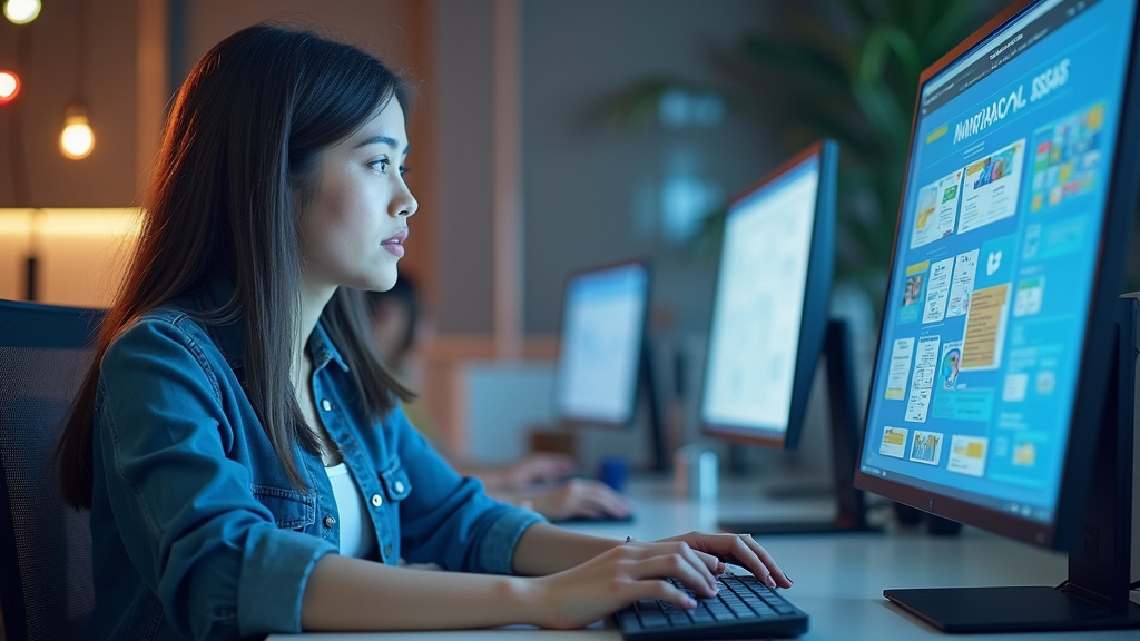 Assistante digitale en télétravail