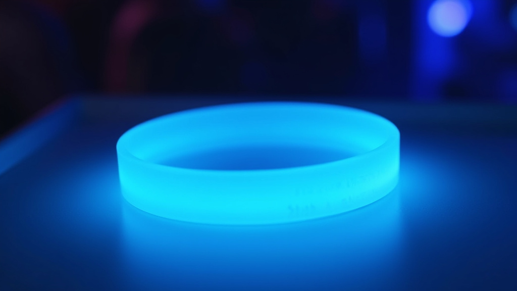 Variété de couleurs de bracelets phosphorescents personnalisés