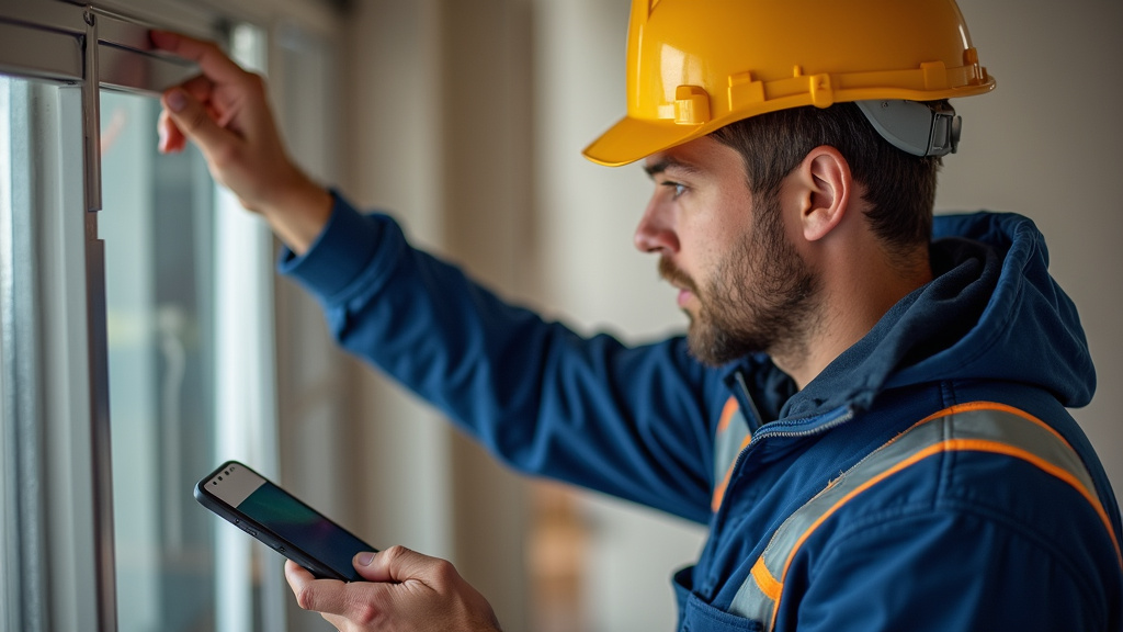 Chauffagiste travaillant sur un chantier de construction
