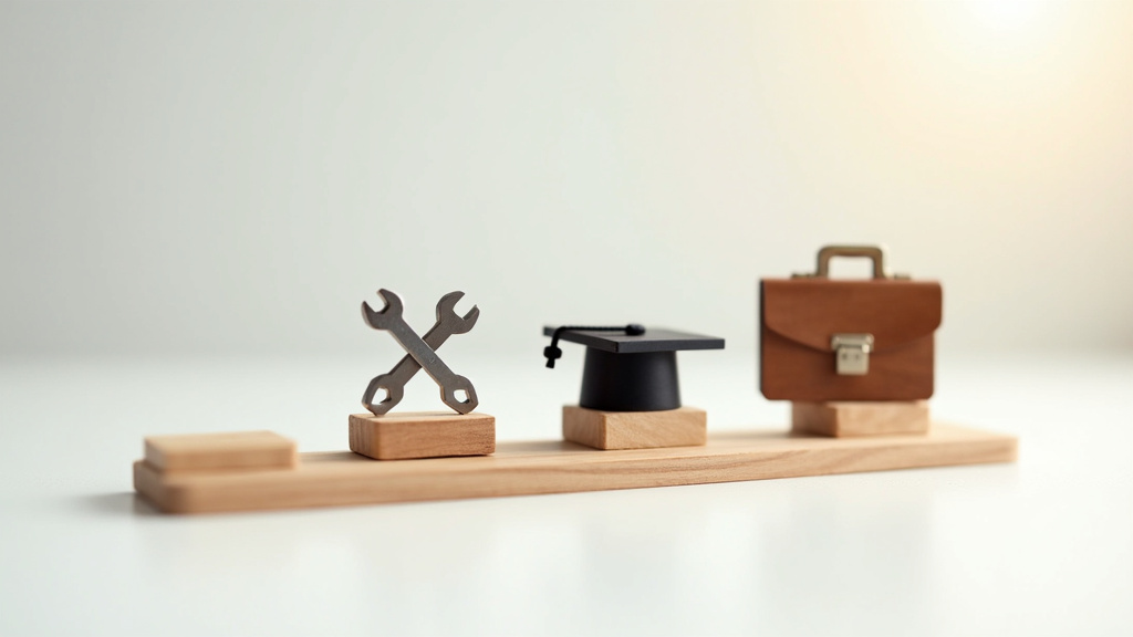 Étudiant signant un contrat d'apprentissage avec un employeur