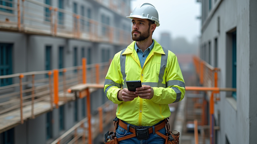 Couvreur au travail sur un chantier en 2025