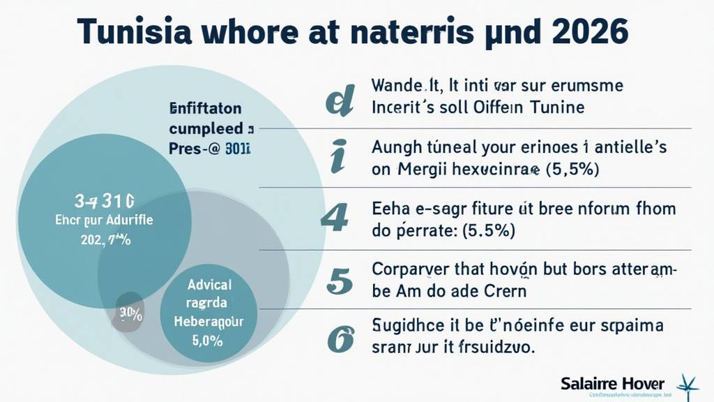 Illustration de défis économiques avec des flèches et des graphiques montrant la croissance et l'inflation