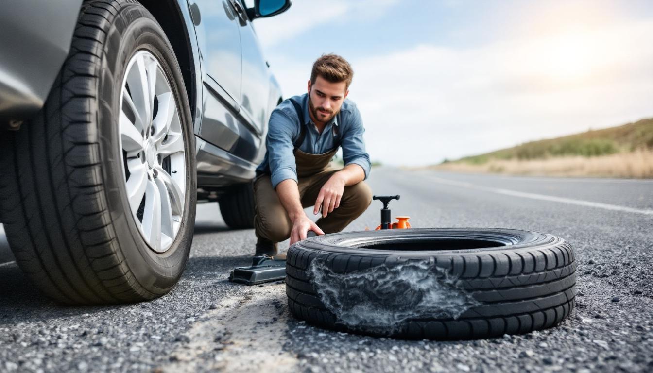 Intervention de dépannage sur autoroute