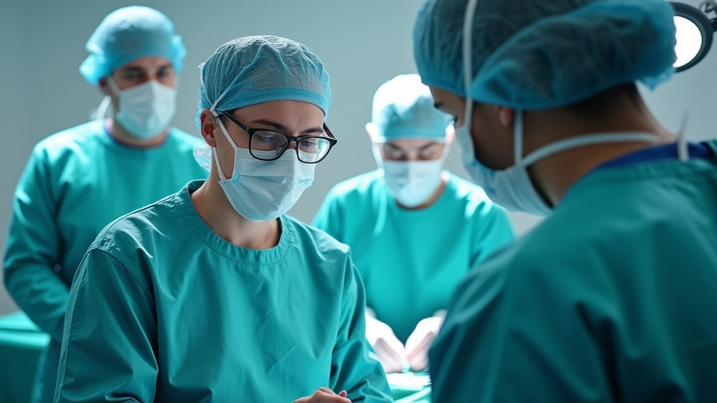Étudiant en médecine lors de sa formation pour devenir chirurgien