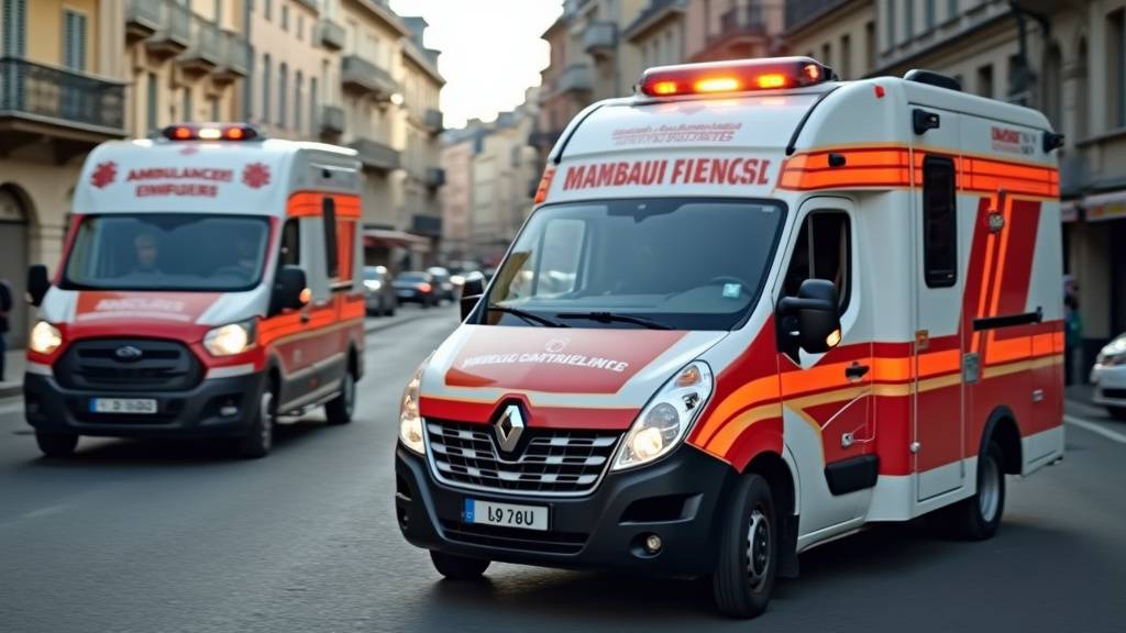 Graphique d'évolution du salaire ambulancier selon l'expérience