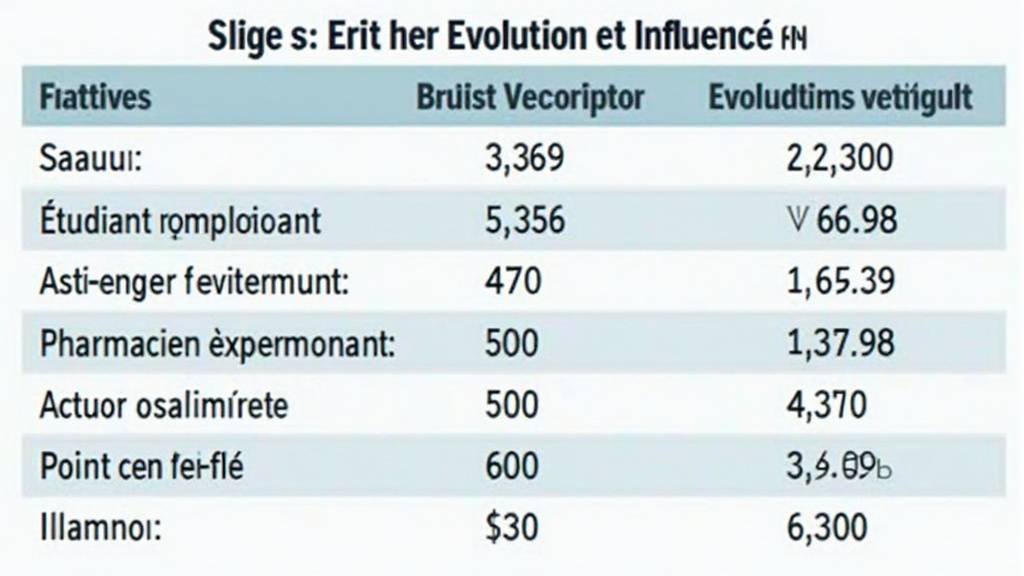 Évolution du salaire d'un pharmacien au cours de sa carrière