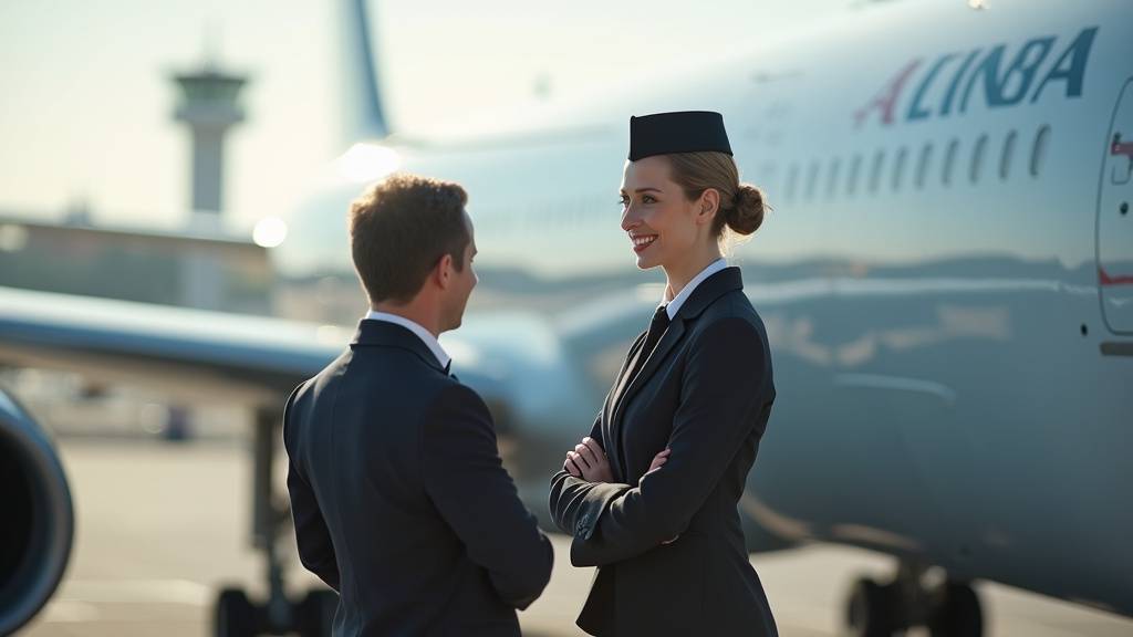 Hôtesse de l'air expérimentée