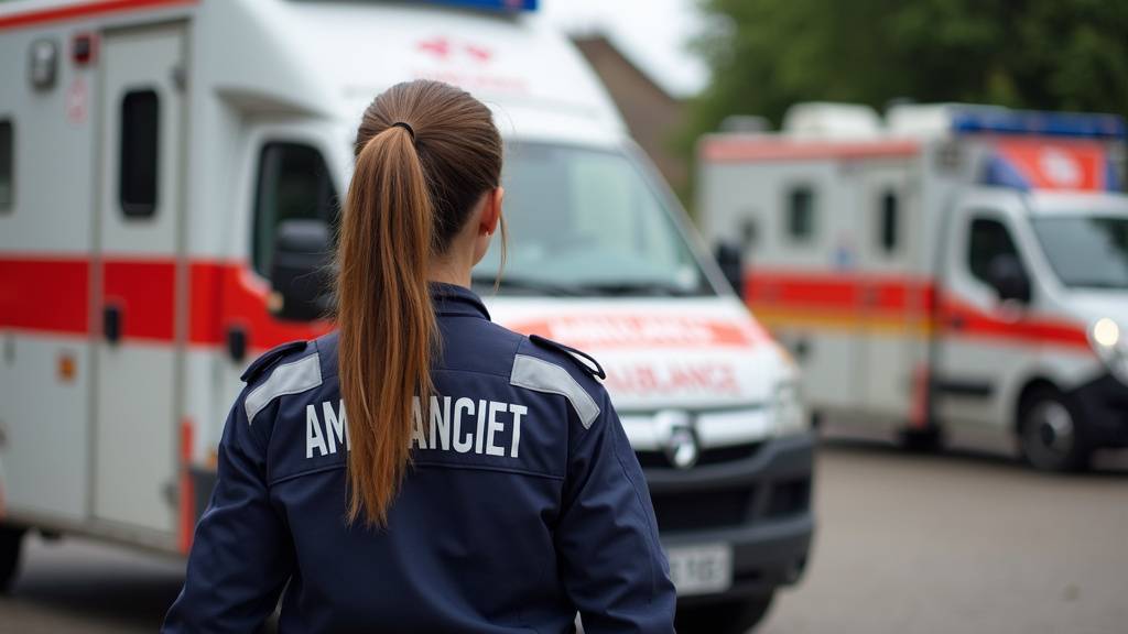 Ambulancier en intervention d'urgence