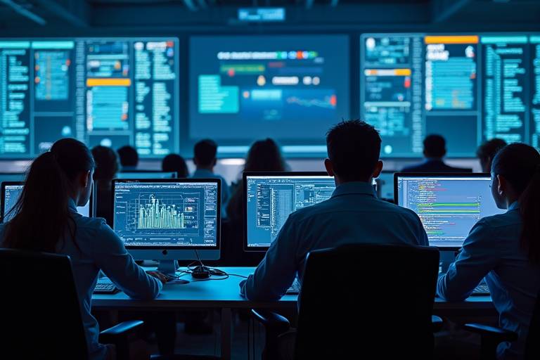 Étudiants en cybersécurité travaillant en alternance