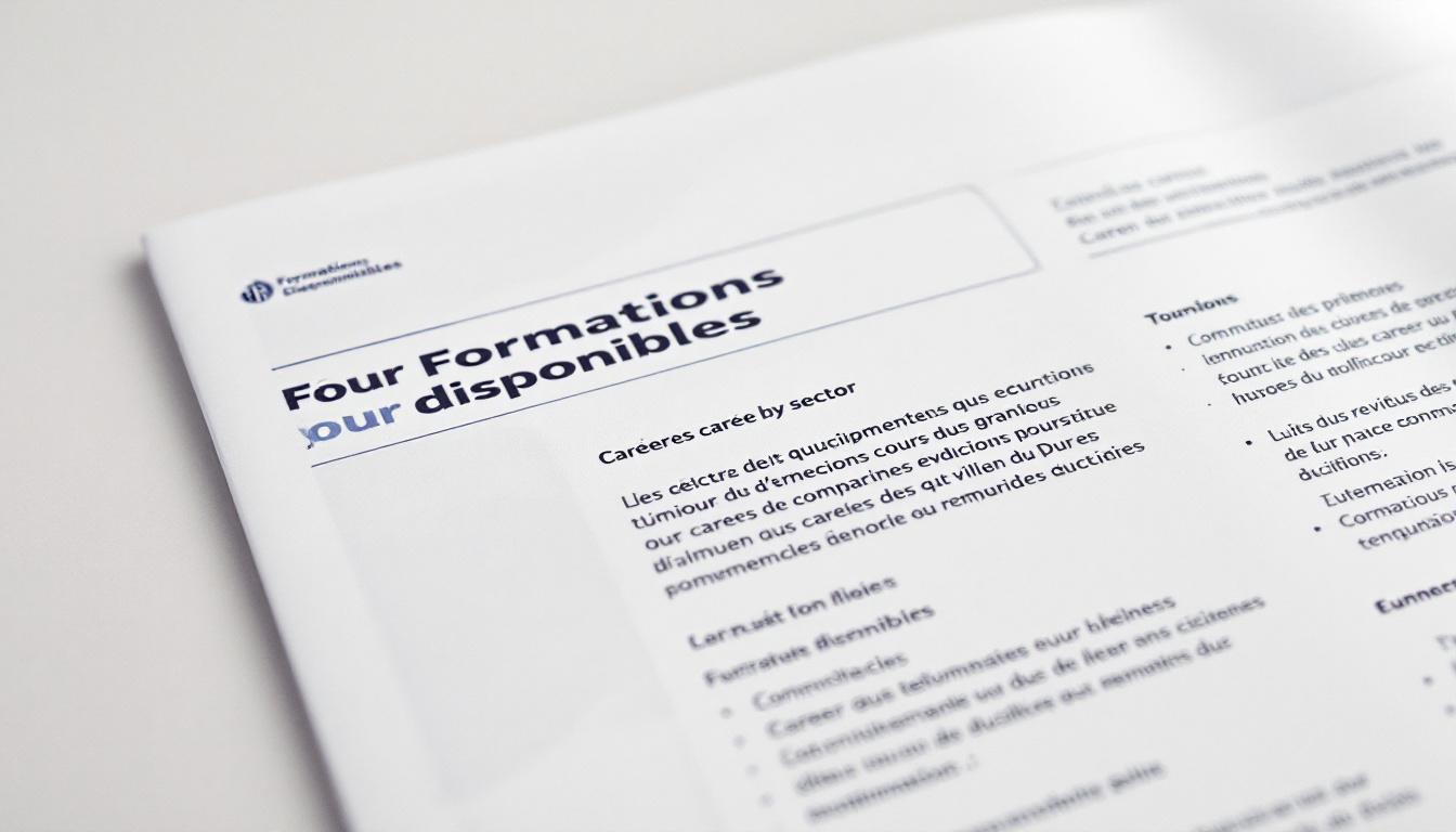 Différents parcours de formation pour accéder aux métiers