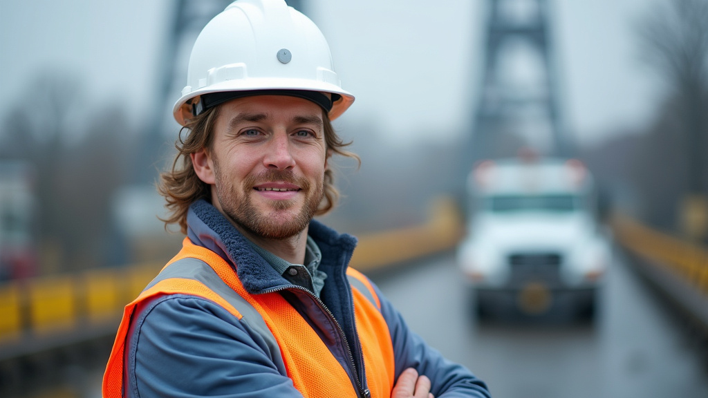 Ingénieur génie civil sur un chantier en 2025