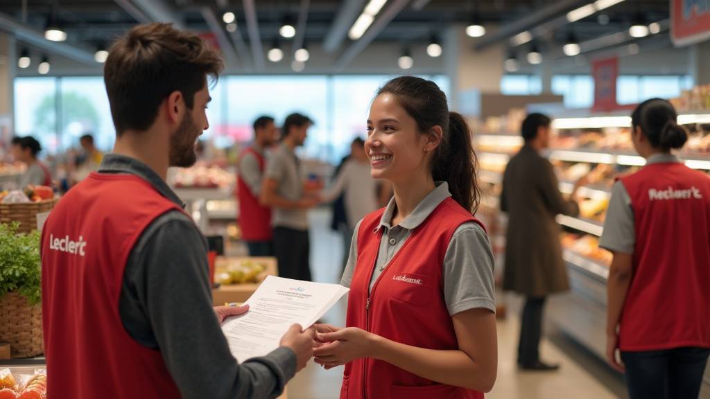 Interface du site de recrutement Leclerc en 2026