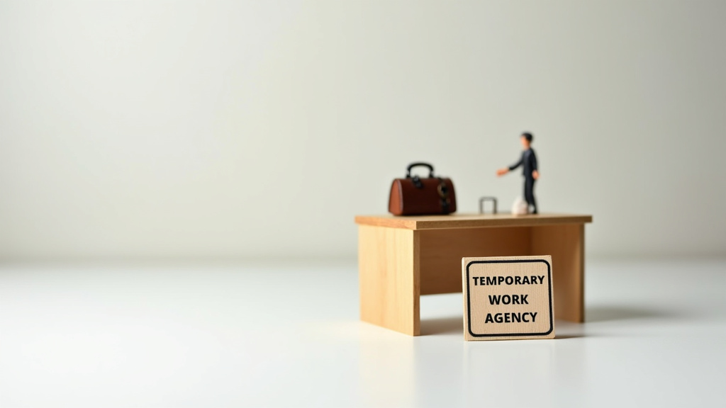 Agence d interim moderne avec consultants et candidats