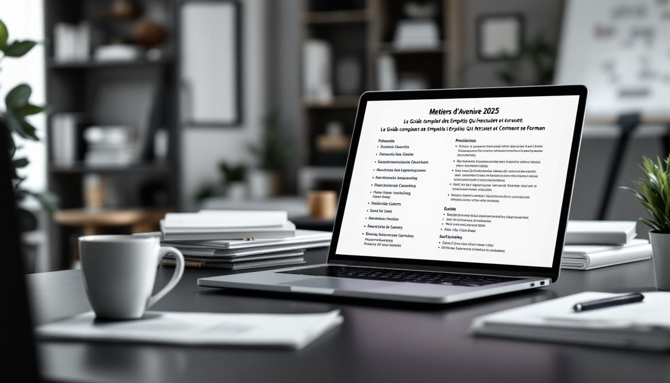Métiers d'avenir 2025 formation professionnelle