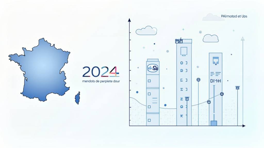 Calendrier annuel avec jours travaillés mis en évidence