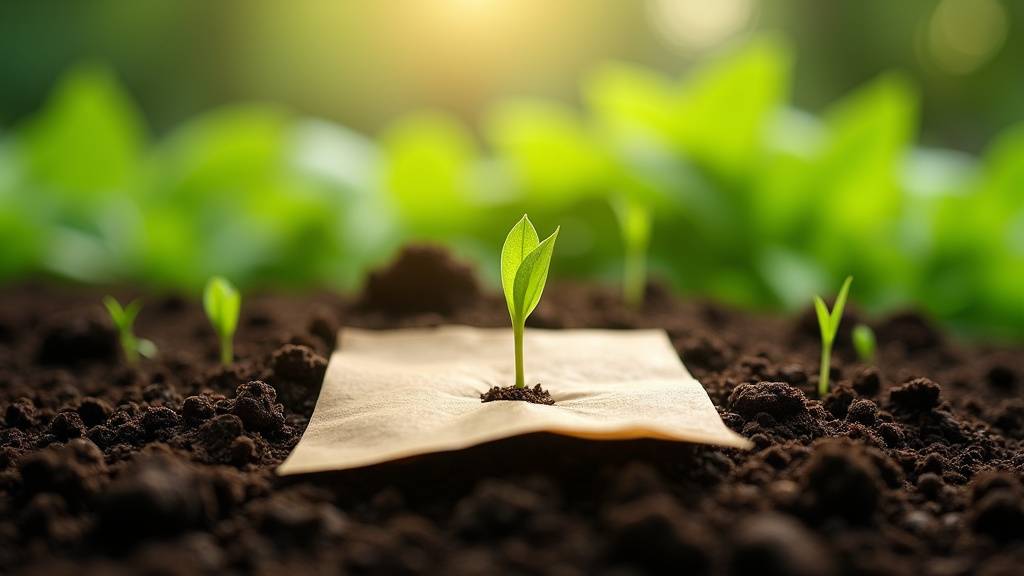 Carte de visite en papier ensemencé avec graines de fleurs