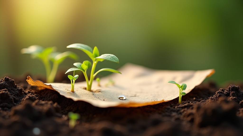 Papier biodégradable avec graines en cours de fabrication