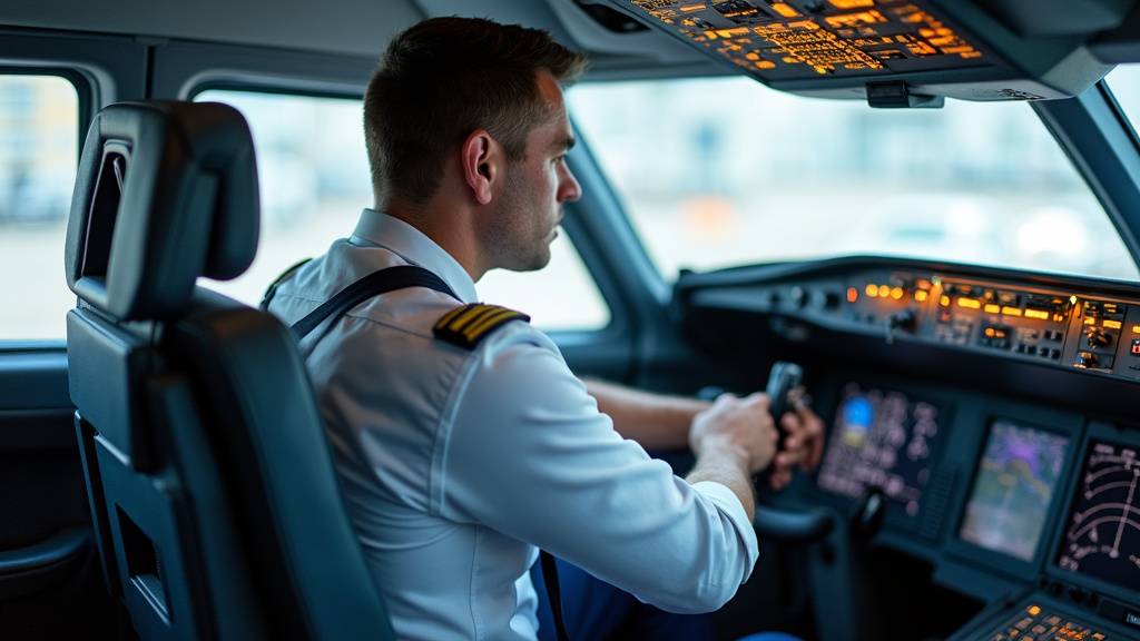 Commandant de bord pilotant un Airbus A380