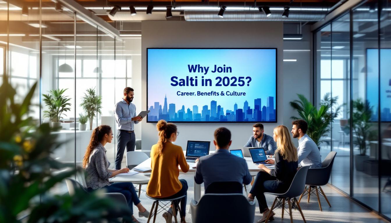 Équipe Salti au travail, culture d'entreprise humaine