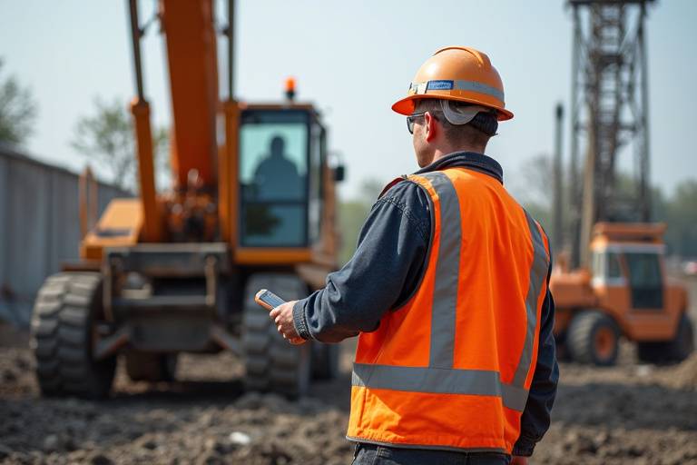 Grutier vérifiant la précision de ses mouvements dans la cabine