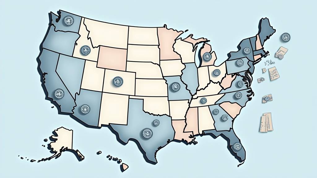 Vue panoramique d'une ville américaine avec des gratte-ciel
