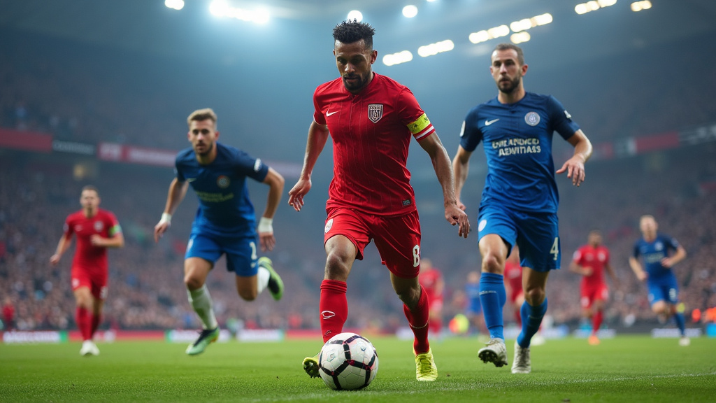 Jeune joueur en formation dans un centre de foot