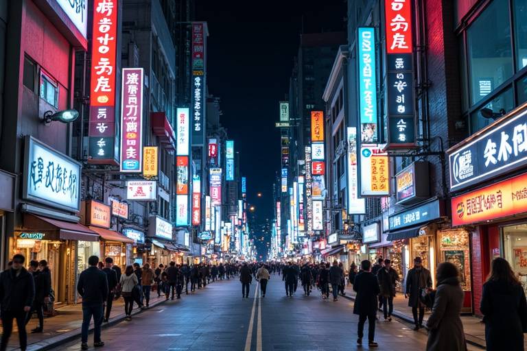 Vue de la vie urbaine à Séoul